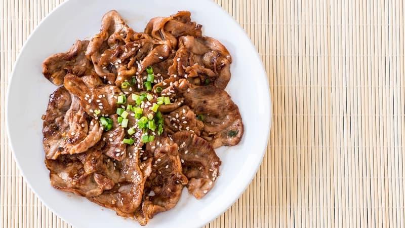 불고기 재료 준비 사진