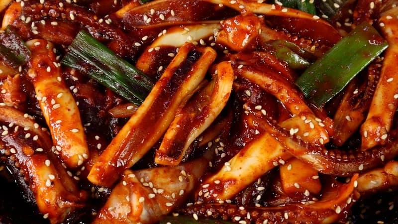 오징어볶음 재료 준비 사진