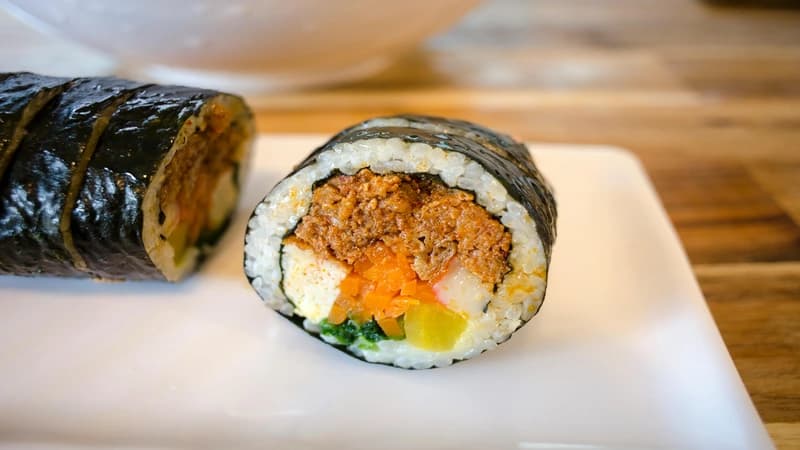 김밥 재료 준비 사진