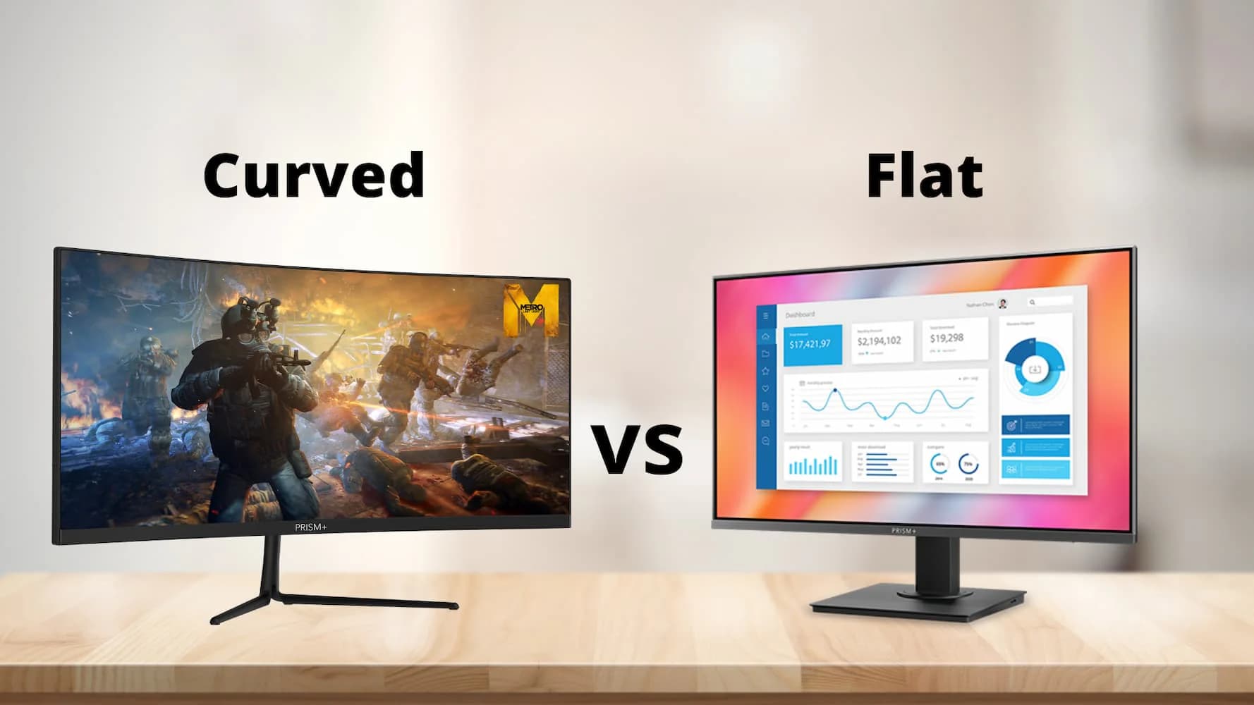 Curved vs Flat Monitor Comparison